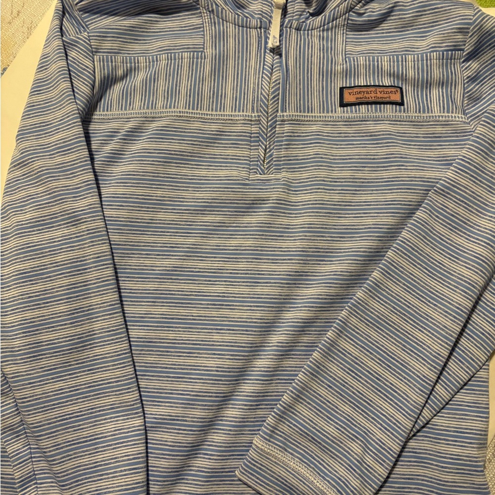 Vineyard Vines Blue and White Striped Top